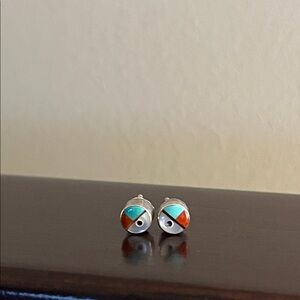 ZUNI STERLING Geometric Stud Earrings